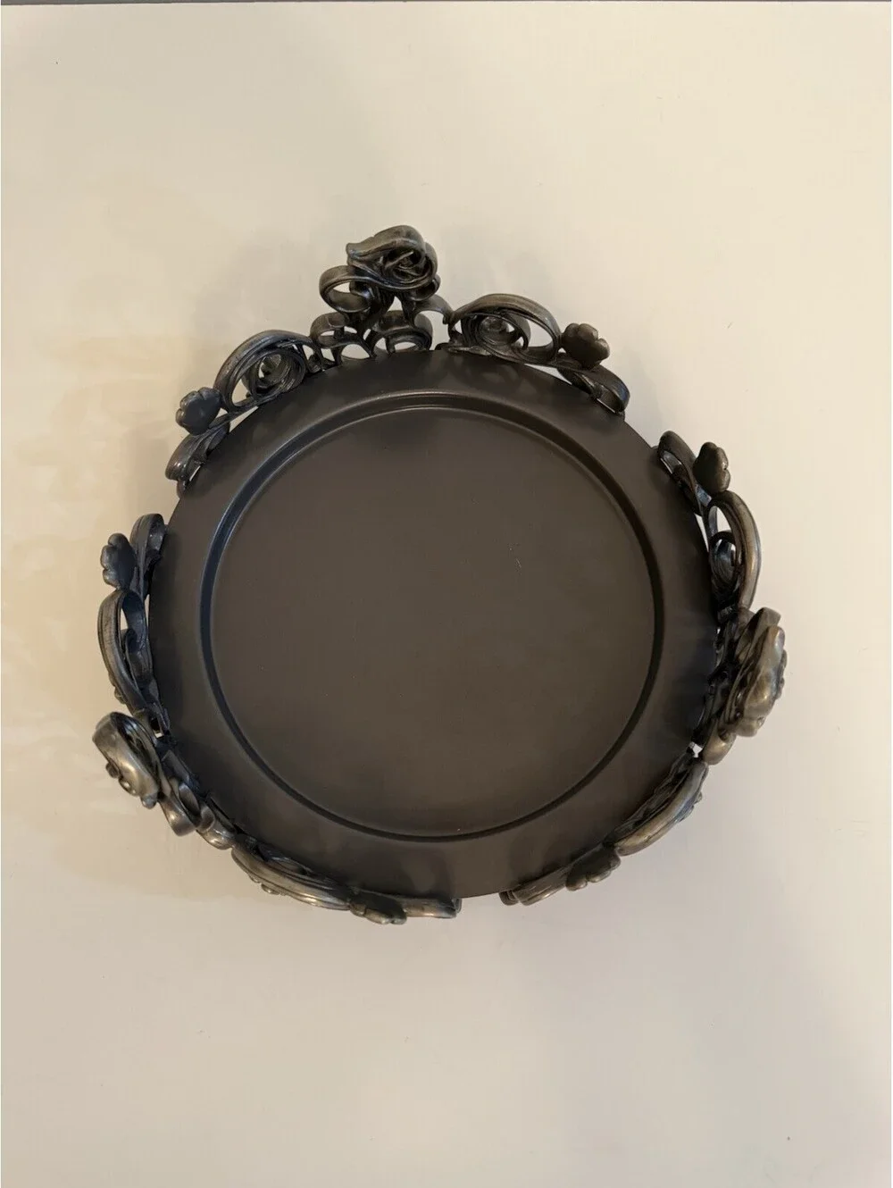 PartyLite Jewels 3-Wick Candle Holder ~ Pewter/Metal ~ NO Box ~ EUC